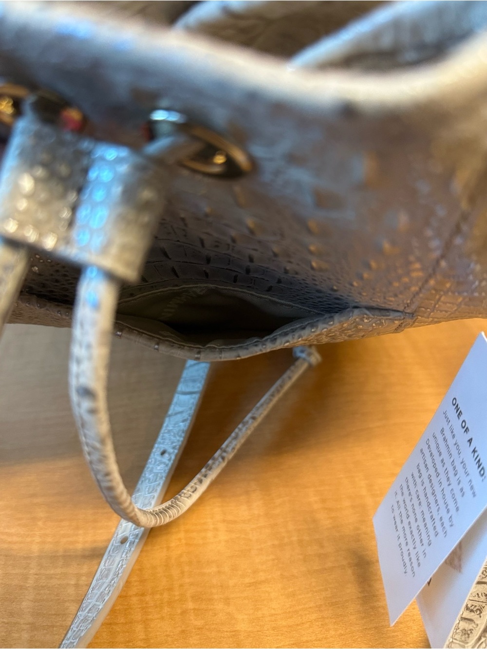 Brahmin Mini Melbourne Oyster Backpack - Picture 6 of 8